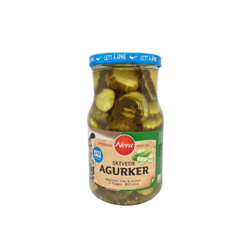 Nora Skivede Agurker / Sliced Pickles 850g