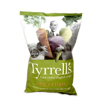 Tyrell's Veg Crisps / Patatas fritas Vegetarianas 150g
