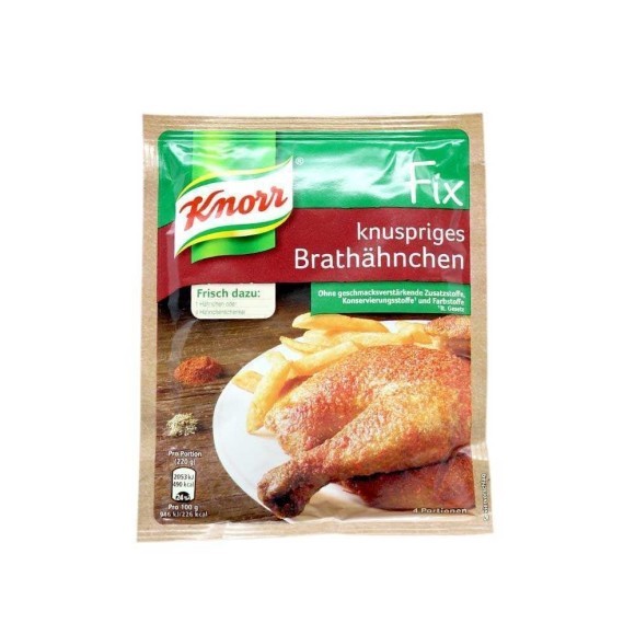 Knorr Fix Knuspriges Brathähnchen 29g/ Spice Mix for Crispy Roast Chicken Knorr Fix Knuspriges Brathähnchen 29g/ Spice Mix for Crispy Roast Chicken
