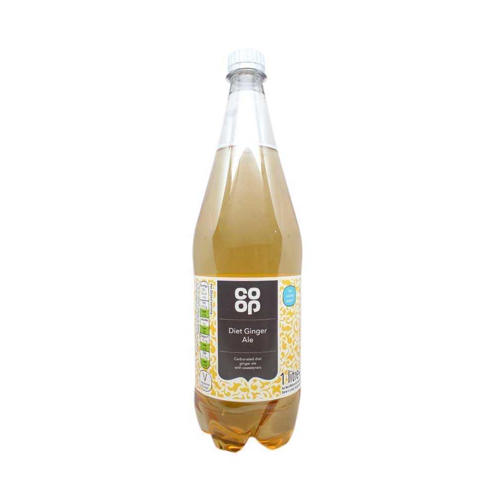 Coop Diet Ginger Ale / Refresco de Jengibre y Limón 1L
