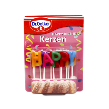 Dr.Oetker Happy Birhtday Kerzen/ Happy Birthday Candles