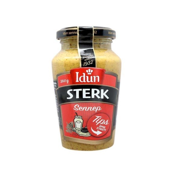 Idun Sterk Sennep / Mostaza Fuerte 250g Idun Sterk Sennep / Mostaza Fuerte 250g