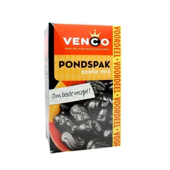 Venco Dropmix Pondspak Zoete Mix 500g/ Sweet Licorice Mix Venco Dropmix Pondspak Zoete Mix 500g/ Sweet Licorice Mix