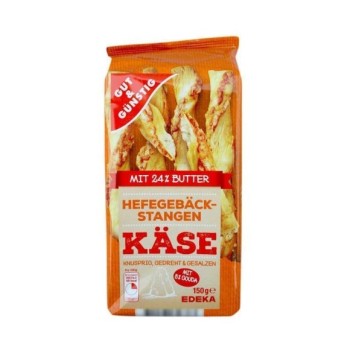 Gut&Günstig Hefegebäckstangen Käse 150g/ Cheese Flavoured Snacks
