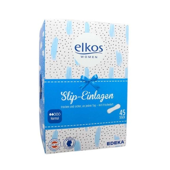 Elkos Slip-Einlagen Normal / Panty Liners x45 Elkos Slip-Einlagen Normal / Panty Liners x45
