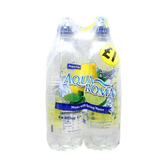 Aquaroma Lemon & Lime / Agua de Lima y Limón 4x50cl Aquaroma Lemon & Lime / Agua de Lima y Limón 4x50cl