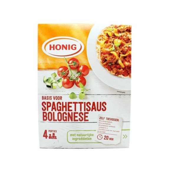 Honig Mix Spaghettisaus Bolognese / Bolognese Powder 59g Honig Mix Spaghettisaus Bolognese / Bolognese Powder 59g