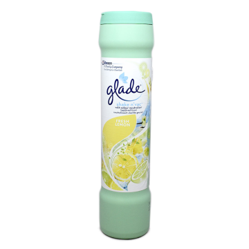 Glade Shake & Vacuum Fresh Lemon / Ambientador de Limón 500g