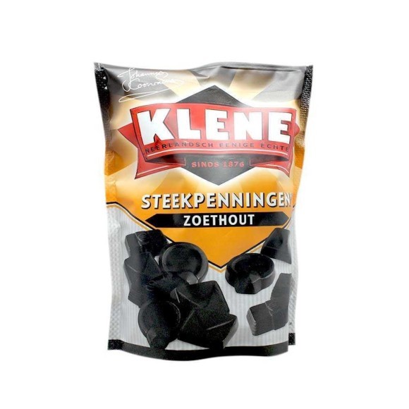 Klene Steekpenningen Zoethout 210g/ Licorice Klene Steekpenningen Zoethout 210g/ Licorice