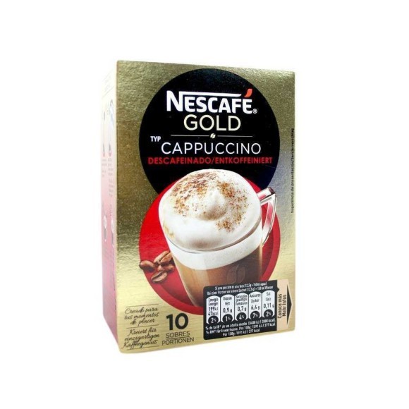 Nescafé Cappuccino Descafeinado Sobres x10 Nescafé Cappuccino Descafeinado Sobres x10