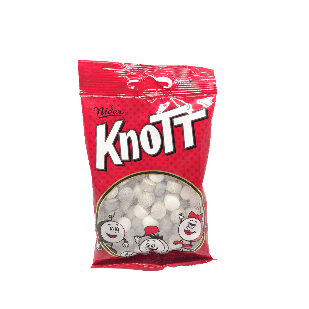 Nidar Knotts / Mezcla de Caramelos de Regaliz y Mentolados 90g
