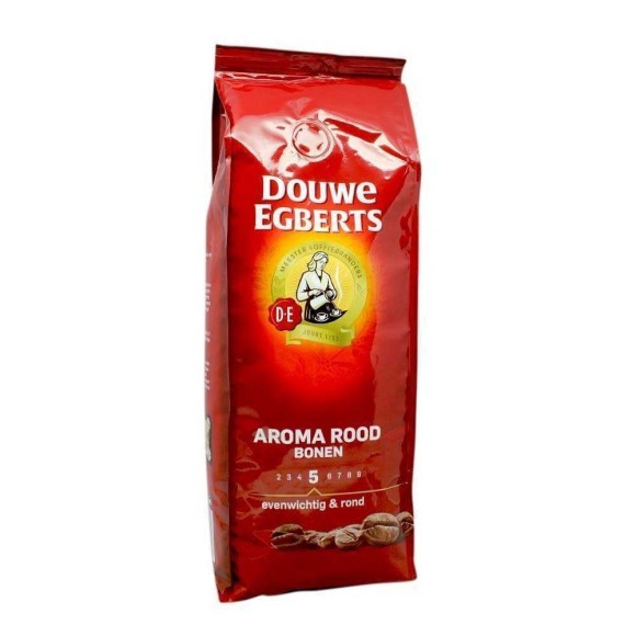 Douwe Egberts Aroma Rood Bonen / Café en Granos Rojos Aromatizados 500g Douwe Egberts Aroma Rood Bonen / Café en Granos Rojos Aromatizados 500g