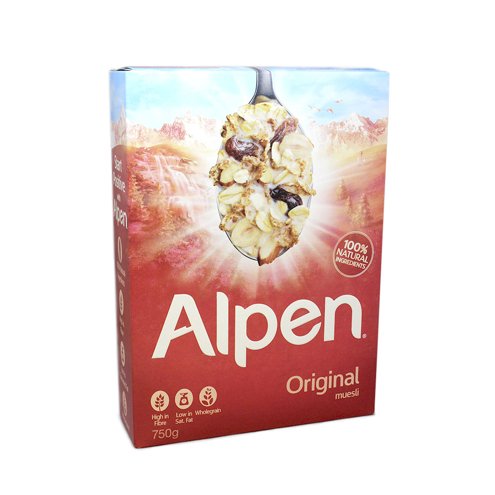 Alpen Original Muesli / Muesli con Frutos Secos y Pasas 550g
