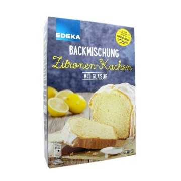 Edeka Backmischung Zitronen-Kuchen mit Glasur 493g/ Mix para Bizcocho de Limón con Glaseado