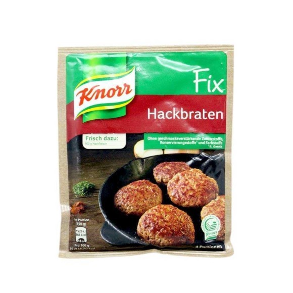 Knorr Fix Hackbraten / Spice Mix for Burgers 78g Knorr Fix Hackbraten / Spice Mix for Burgers 78g