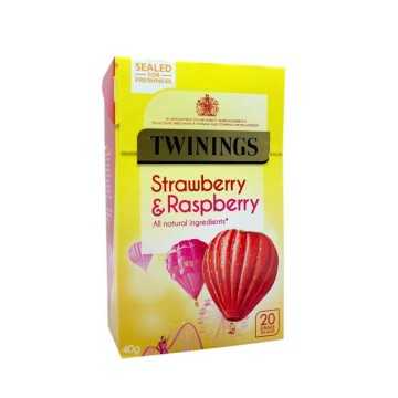 Twinings Raspberry & Strawberry Tea / Té de Frambuesa y Fresa x20