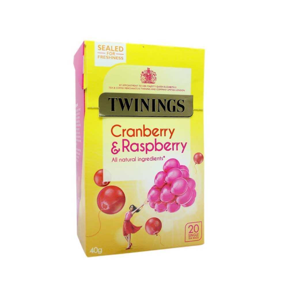 Twinings Cranberry & Raspberry Tea / Té de Arándano y Frambuesa x20