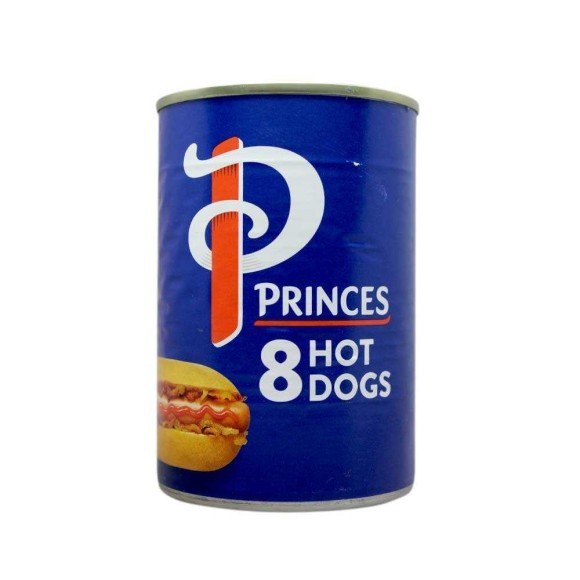 Princes Hot Dogs / Salchichas x8 400g Princes Hot Dogs / Salchichas x8 400g