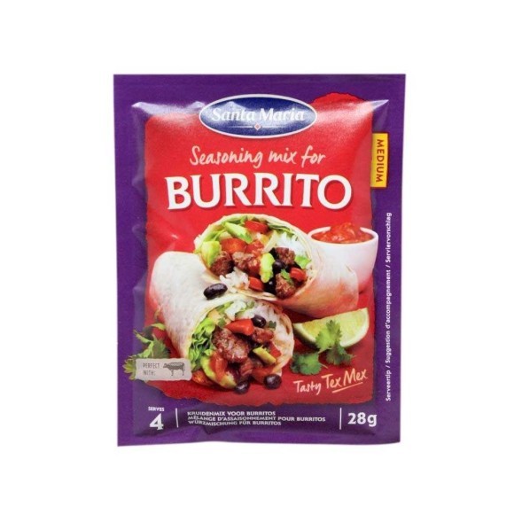 Santa Maria Seasoning Mix for Burrito / Especias para Burrito 28g Santa Maria Seasoning Mix for Burrito / Especias para Burrito 28g