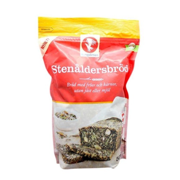 Kungsörnen Stenåldersbröd 500g/ Mix for Bread with Seeds and Grains Kungsörnen Stenåldersbröd 500g/ Mix for Bread with Seeds and Grains