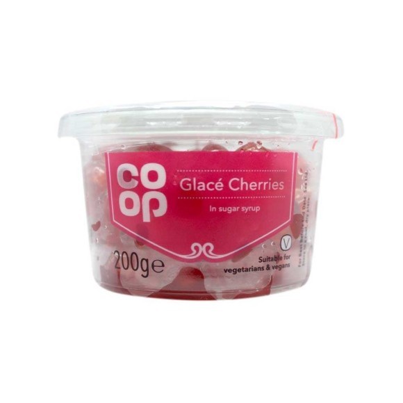 Coop Glacé Cherries in Sugar Syrup 200g Coop Glacé Cherries in Sugar Syrup 200g