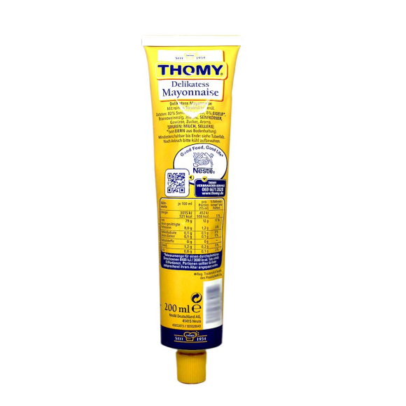 Thomy Delikatess Mayonnaise / Mayonesa 200ml