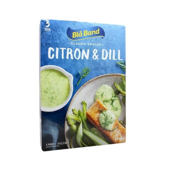 Blå Band Classic Citron & Dill x3 / Salsa de Eneldo y Limón 69g Blå Band Classic Citron & Dill x3 / Salsa de Eneldo y Limón 69g