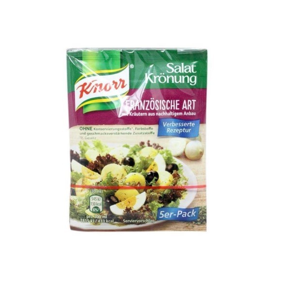 Knorr Salatkrönung Französische Art / French Herbs Salas Seasoning x5 8g Knorr Salatkrönung Französische Art / French Herbs Salas Seasoning x5 8g
