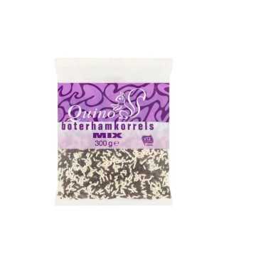 Quino Boterhamkorrels Mix / White and Black Choco Sprinkles 300g