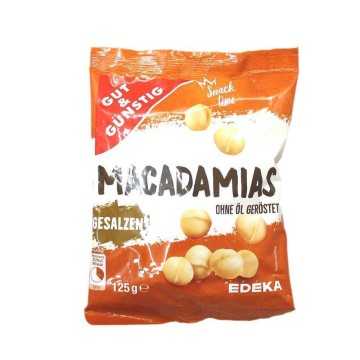 Gut&Günstig Macadamia Gesalzen / Salted Macadamia Nuts 125g