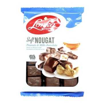Lonka Soft Nougat Peanuts&Milk Chocolate / Dulce de Almendra y Chocolate con Leche 220g