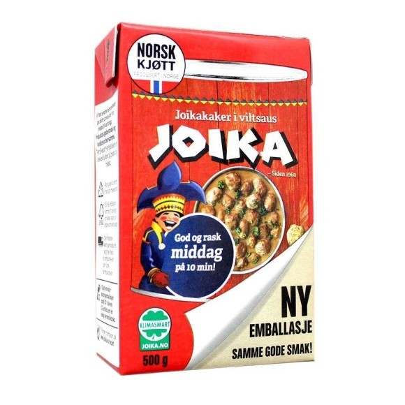 Joika Joikakaker i Viltsaus / Estofado Albóndigas de Reno Noruego 500g Joika Joikakaker i Viltsaus / Estofado Albóndigas de Reno Noruego 500g