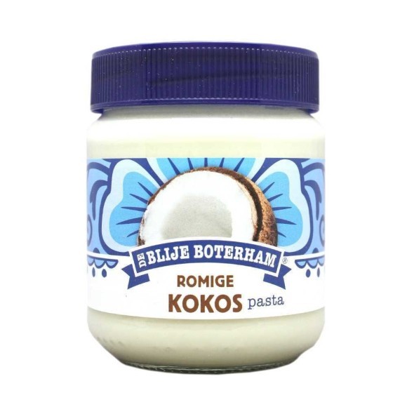 De Blije Boterham Romige Kokos Pasta / Untable de Coco 300g De Blije Boterham Romige Kokos Pasta / Untable de Coco 300g