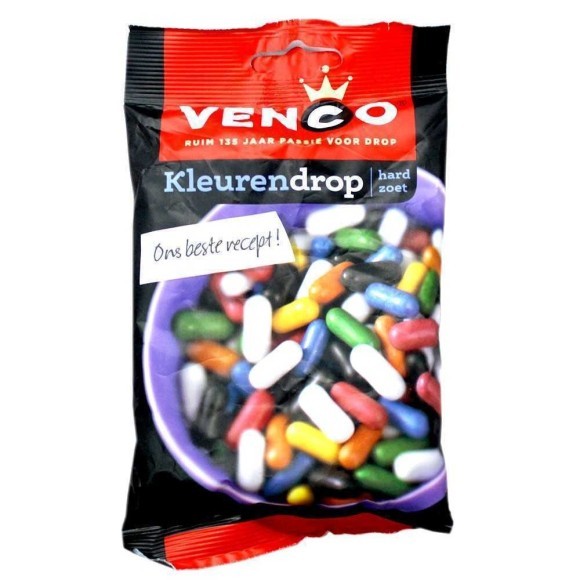 Venco Kleurendrop Zoet 120g/ Sweet Liquorice Dragees Venco Kleurendrop Zoet 120g/ Sweet Liquorice Dragees