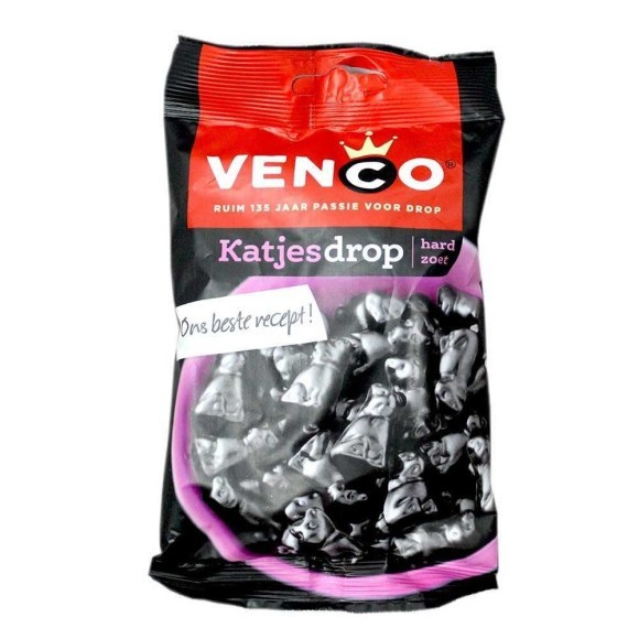 Venco Katjesdrop / Gatos de Regaliz 120g Venco Katjesdrop / Gatos de Regaliz 120g