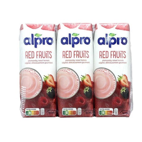 Alpro Red Fruits Soya Drink 250ml / Bebida Soja Frutos Rojos x3 Alpro Red Fruits Soya Drink 250ml / Bebida Soja Frutos Rojos x3