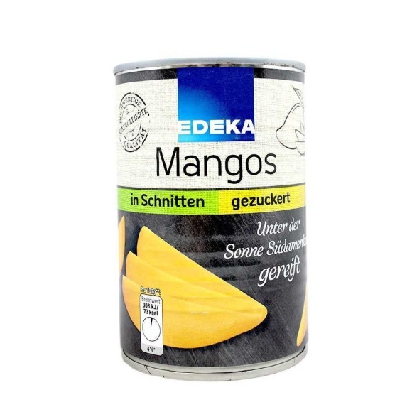 Edeka Mangos Gezuckert 424g/ Sliced Canned Mango Edeka Mangos Gezuckert 424g/ Sliced Canned Mango