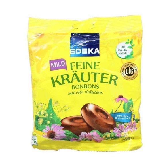 Edeka Mild Feine Kräuter Bonbons 200g/ Herb Candies Edeka Mild Feine Kräuter Bonbons 200g/ Herb Candies