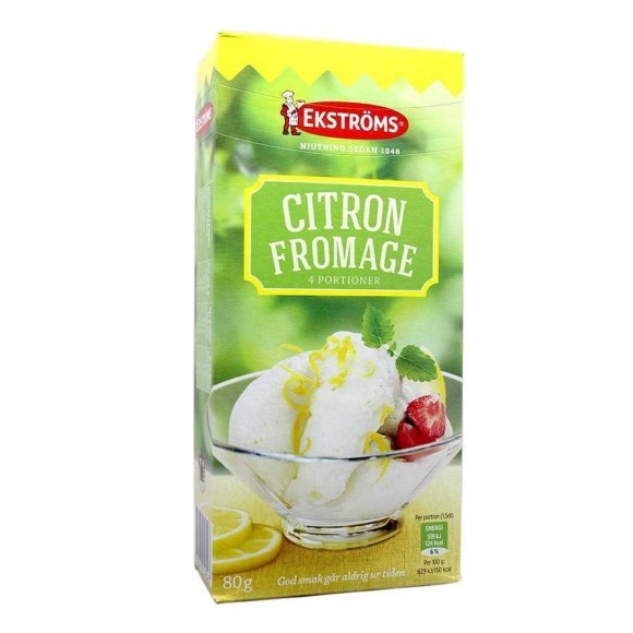 Ekströms Citron Fromage / Mezcla para Pudding de Limón 80g Ekströms Citron Fromage / Mezcla para Pudding de Limón 80g