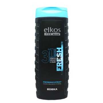 Elkos For Men Duschgel 3 in 1 / Gel para Cuerpo, Rostro y Cabello 300ml