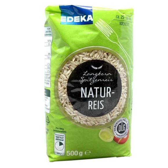 Edeka Langkorn Naturreis 500g/ Natural Rice Edeka Langkorn Naturreis 500g/ Natural Rice