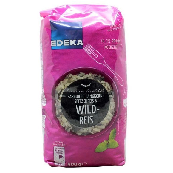 Edeka Parboiled Wildreis 500g/ Parbolied Wild Rice Edeka Parboiled Wildreis 500g/ Parbolied Wild Rice