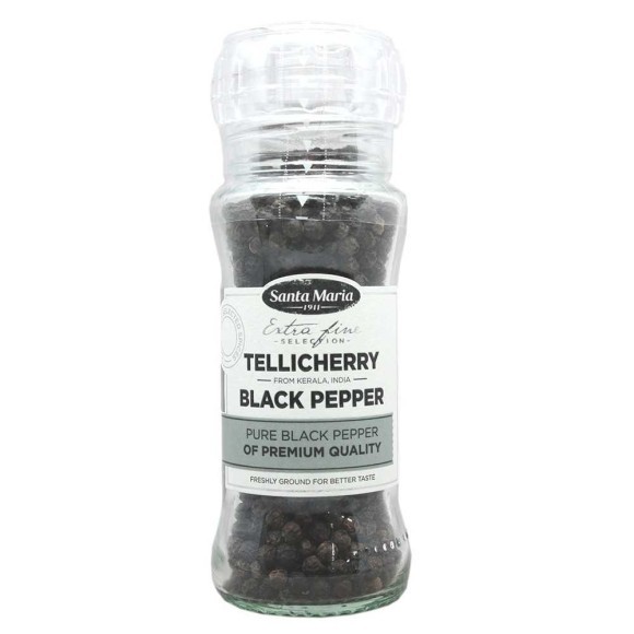 Santa Maria Tellicherry Black Pepper / Pimienta Negra 70g Santa Maria Tellicherry Black Pepper / Pimienta Negra 70g