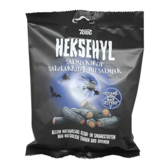 Toms Heksehyl Salmiak Drop / Regaliz Relleno de Regaliz Salado 300g Toms Heksehyl Salmiak Drop / Regaliz Relleno de Regaliz Salado 300g
