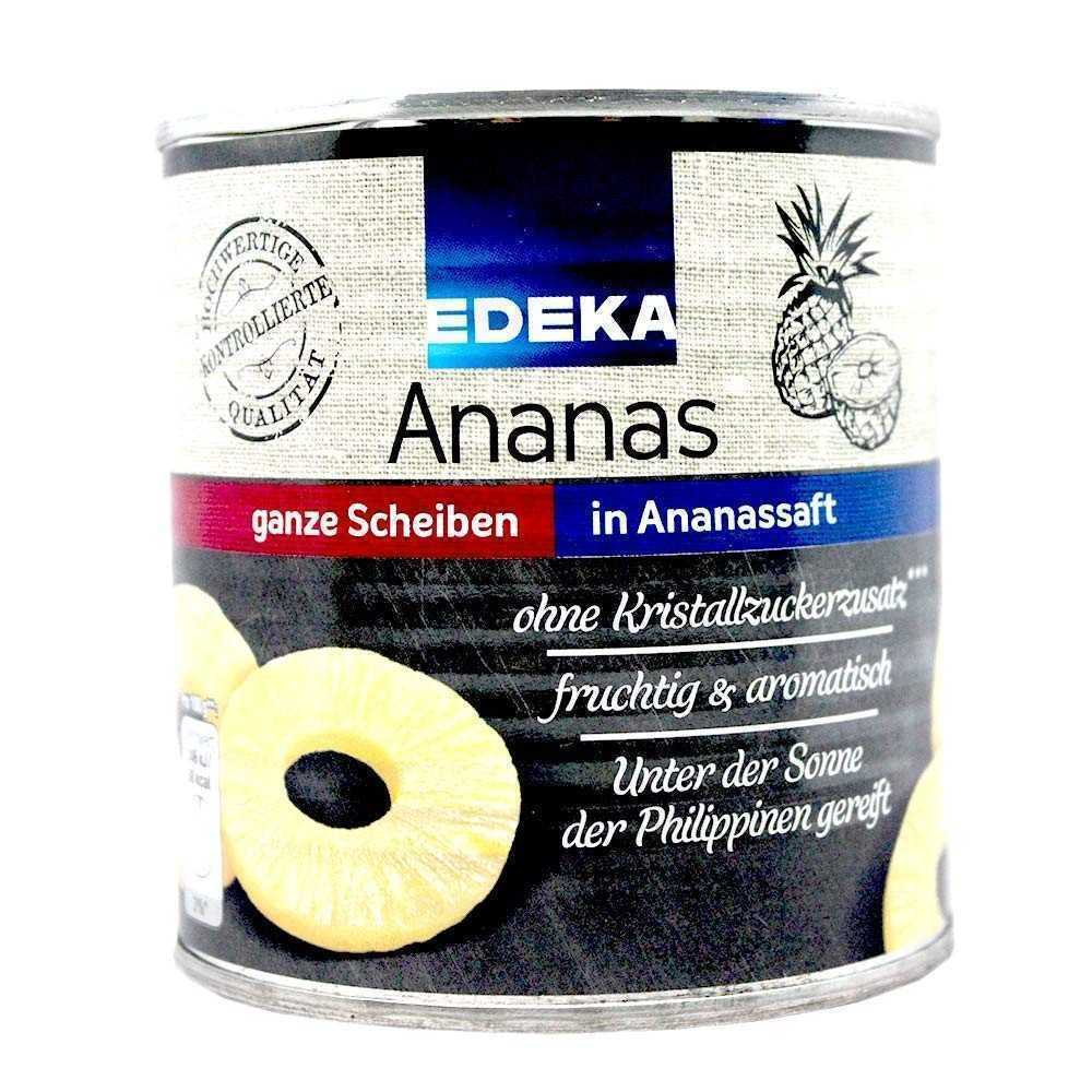 Edeka Ananas Scheiben in Saft 432g/ Pinneaple Slices in Juice