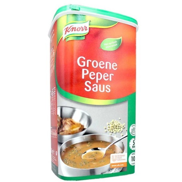 Knorr Groene Peper Saus / Salsa Pimienta Verde 1,2Kg Knorr Groene Peper Saus / Salsa Pimienta Verde 1,2Kg