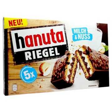 Ferrero Hanuta Riegel Milch&Nuss x5/ Crunchy Wafer&Chocolate Bars