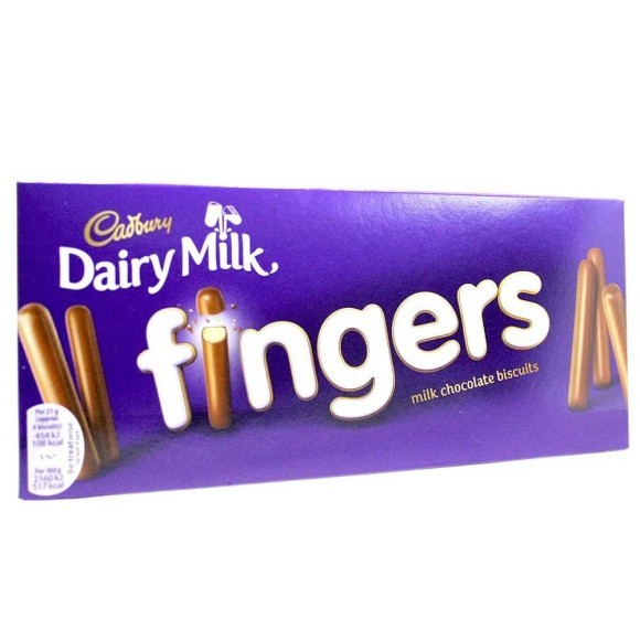 Cadbury Dairy Milk Fingers / Galletas con Chocolate 114g Cadbury Dairy Milk Fingers / Galletas con Chocolate 114g