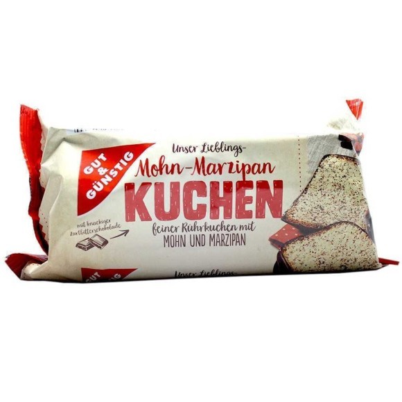 Gut&Günstig Mohn-Marzipan Kuchen 400g/ Poppy Seeds&Marzipan Cake Gut&Günstig Mohn-Marzipan Kuchen 400g/ Poppy Seeds&Marzipan Cake
