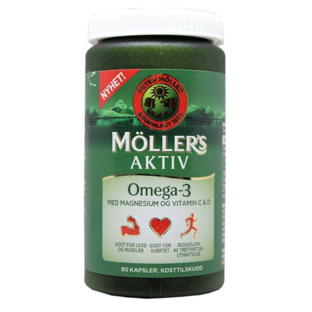 Möller’s Omega-3 Kapsler / Cápsulas con Omega-3 y Vitaminas x160